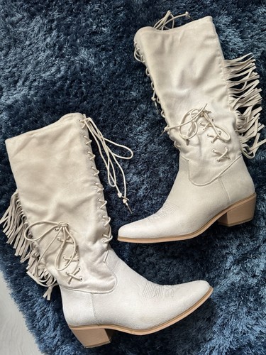 Hippie sommer stiefel beige - hippie, stiefel,