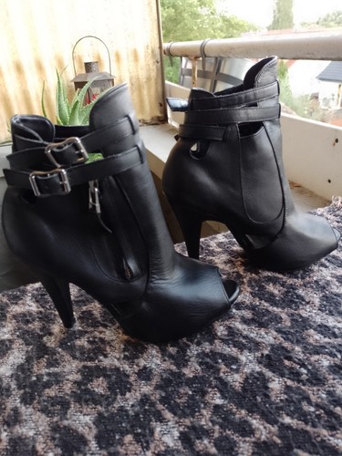 Cox leder high heels - cox,