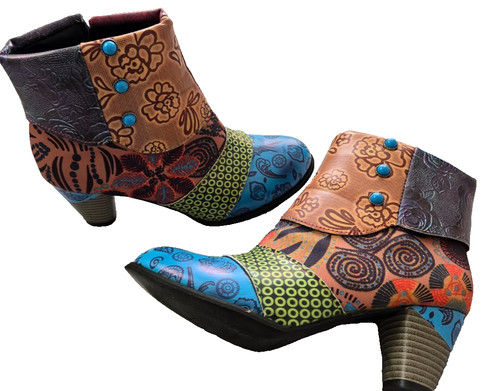 Bunte stiefeletten - bunte,