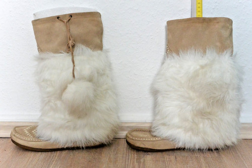 Stiefel fell weiß - stiefel,